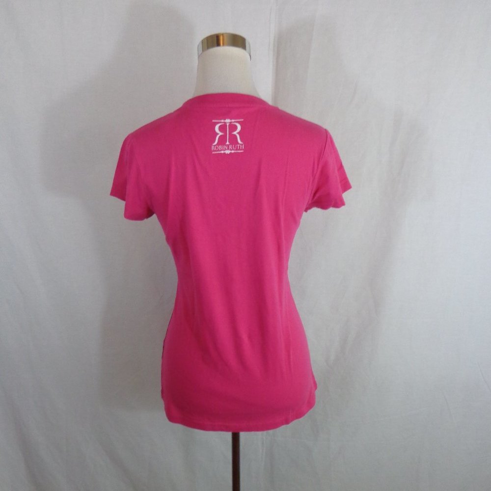 PINK NEW TOP ROBIN RUTH T SHIRT NWT - Picture 3 of 4